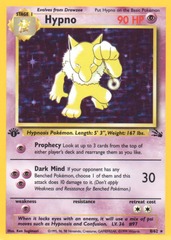 Hypno - 8/62 - Holo Rare - 1st Edition